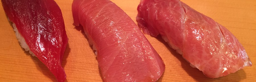 Tuna trinity - Magura, chu-toro, o-toro