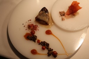 Gooseliver,  rowan berry - lentils